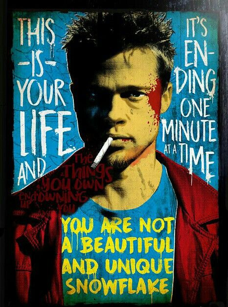 Picture of quote from Fight Club
